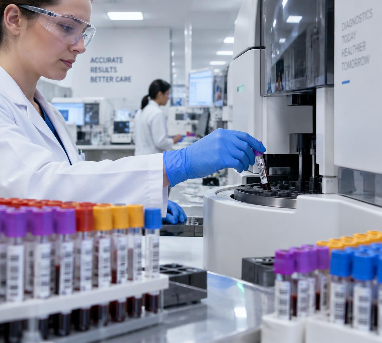 Pipetting a sample into a microplate tray