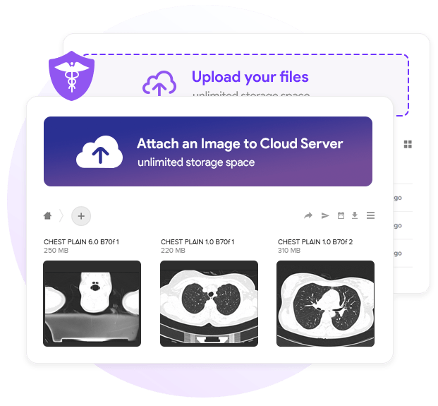 crelio pacs cloud storage on secure server