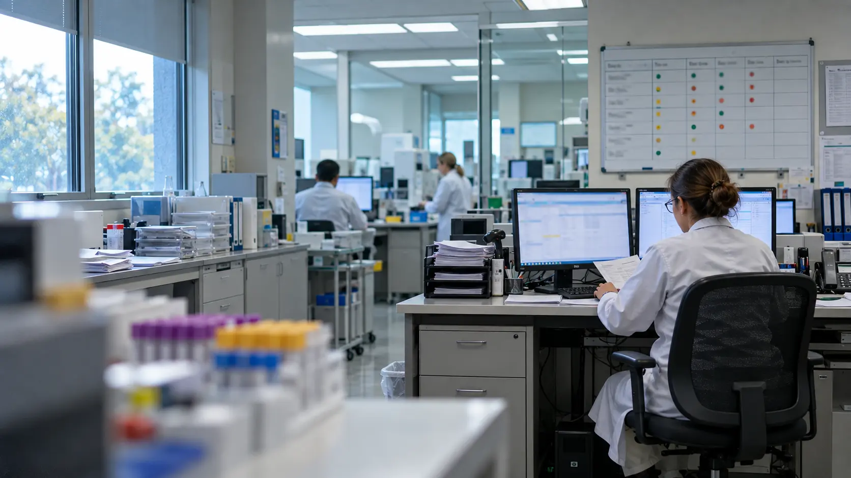 CrelioHealth laboratory software background