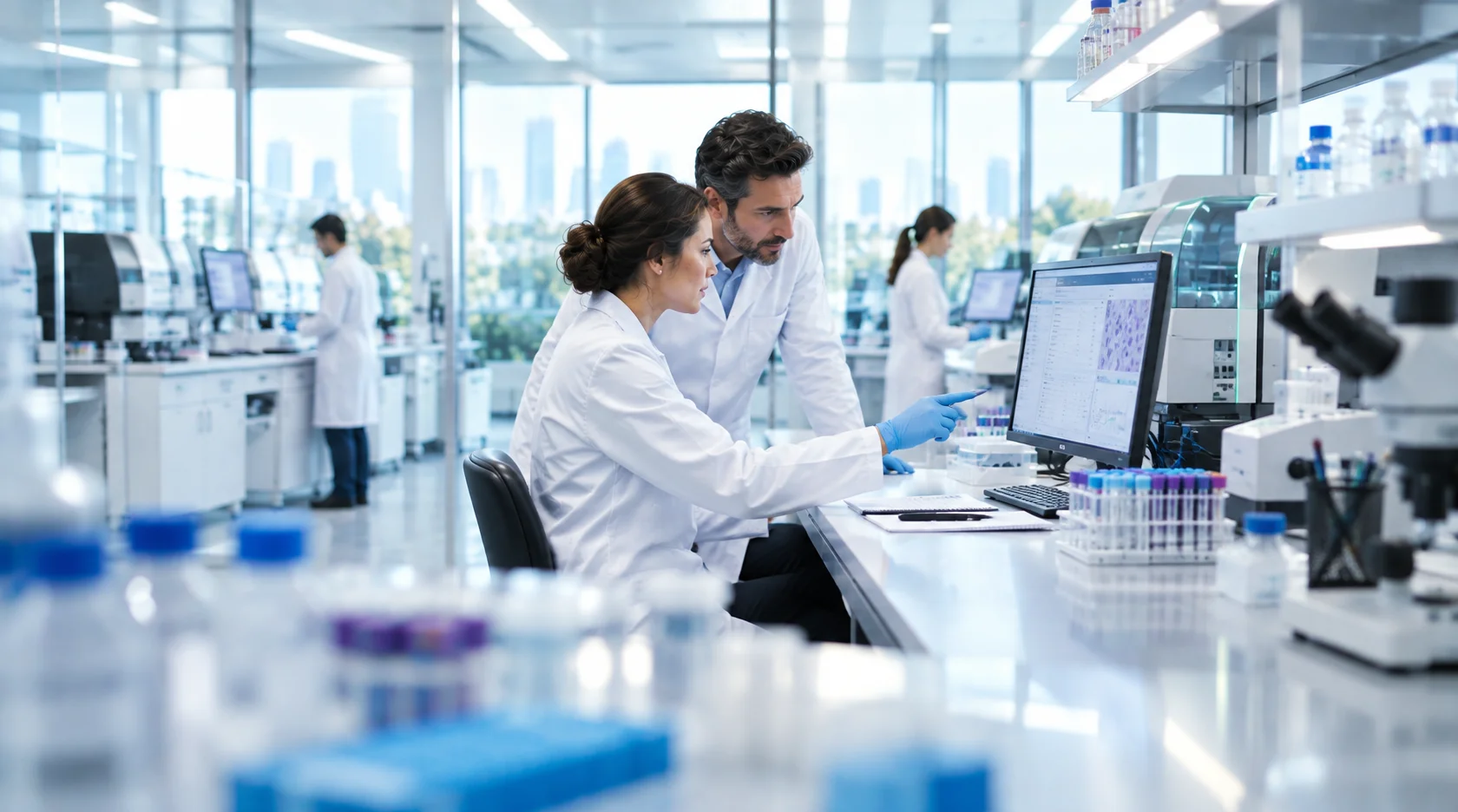 CrelioHealth laboratory software background