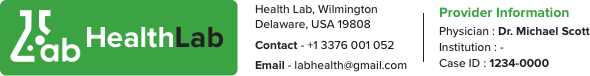  report format of genetic marker report displaying healthcare provider information and physician details