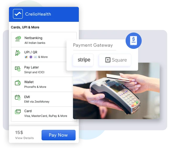 image depicting a seamless offline and online payment experience with secure transaction processes, multiple payment options, and convenient card payment method