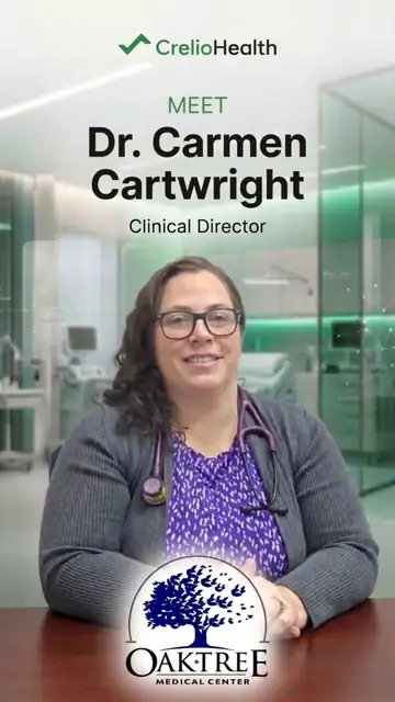 Video still: Dr. Carmen Cartwright, Oaktree Medical Centre