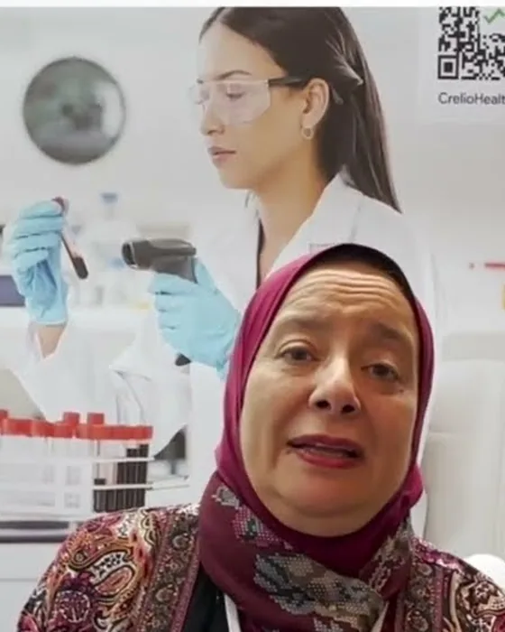 Video still: Dr. Mona Fouda, Lab Director, Ketone Clinical Laboratory