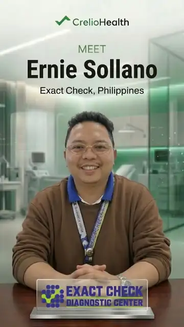 Video still: Ernie Sollano, Exact Check Diagnostic Center
