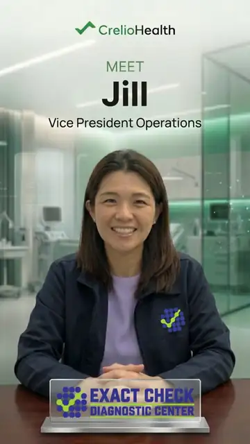 Video still: Jill, Exact Check Diagnostic Center