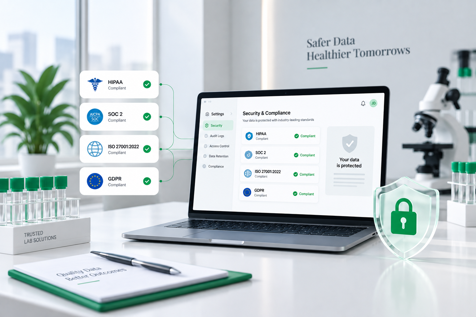 Security and compliance dashboard