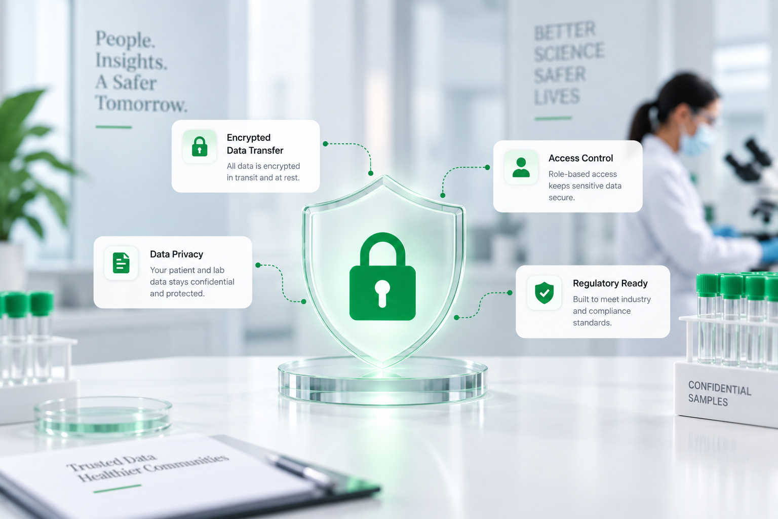Encrypted data transfer and access control