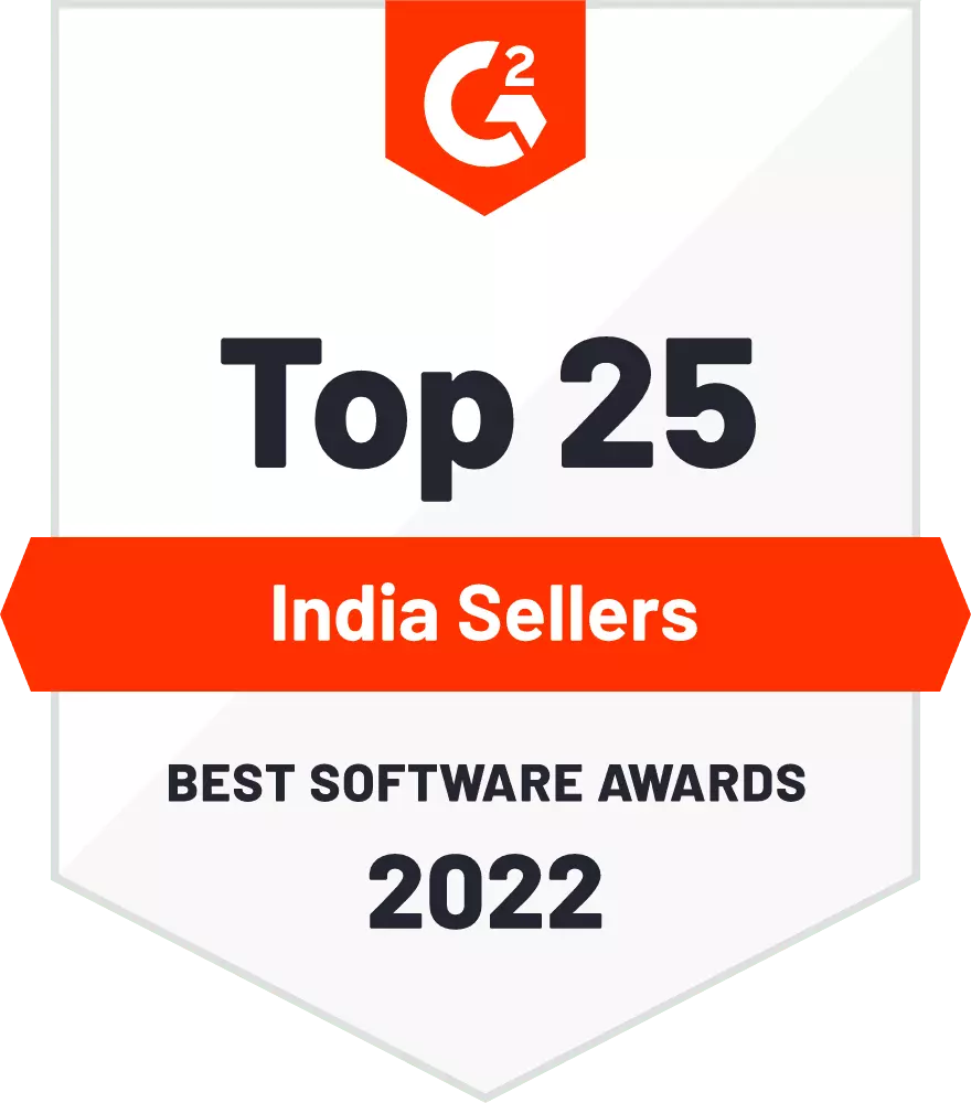 creliohealth g2 top 25 indian sellers best software awards 2022 badge